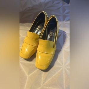 Coliac made in Italy  Glossy Yellow Heels